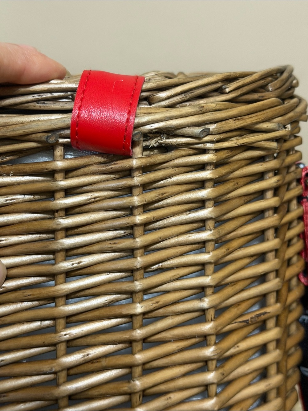 Ohio State Wicker Wine Bottle Cooler - Picture 7 of 7